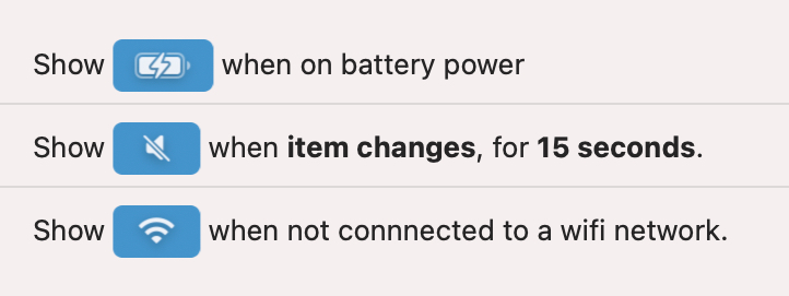 Bartender 4 triggers